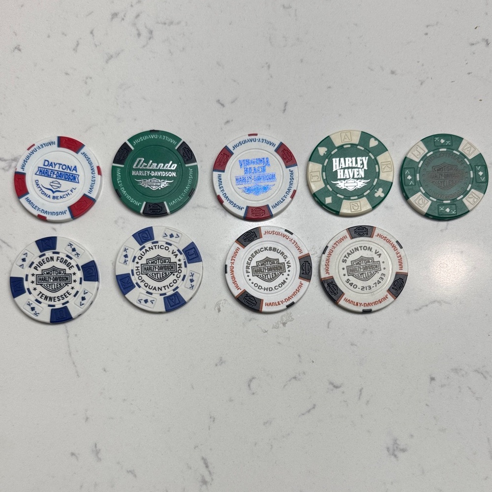 Harley Davidson Poker Chips